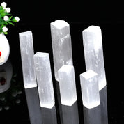 Natural White Selenite Healing Crystal Wand