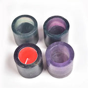 Natural Fluorite Candle Holder