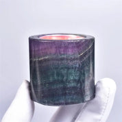 Natural Fluorite Candle Holder